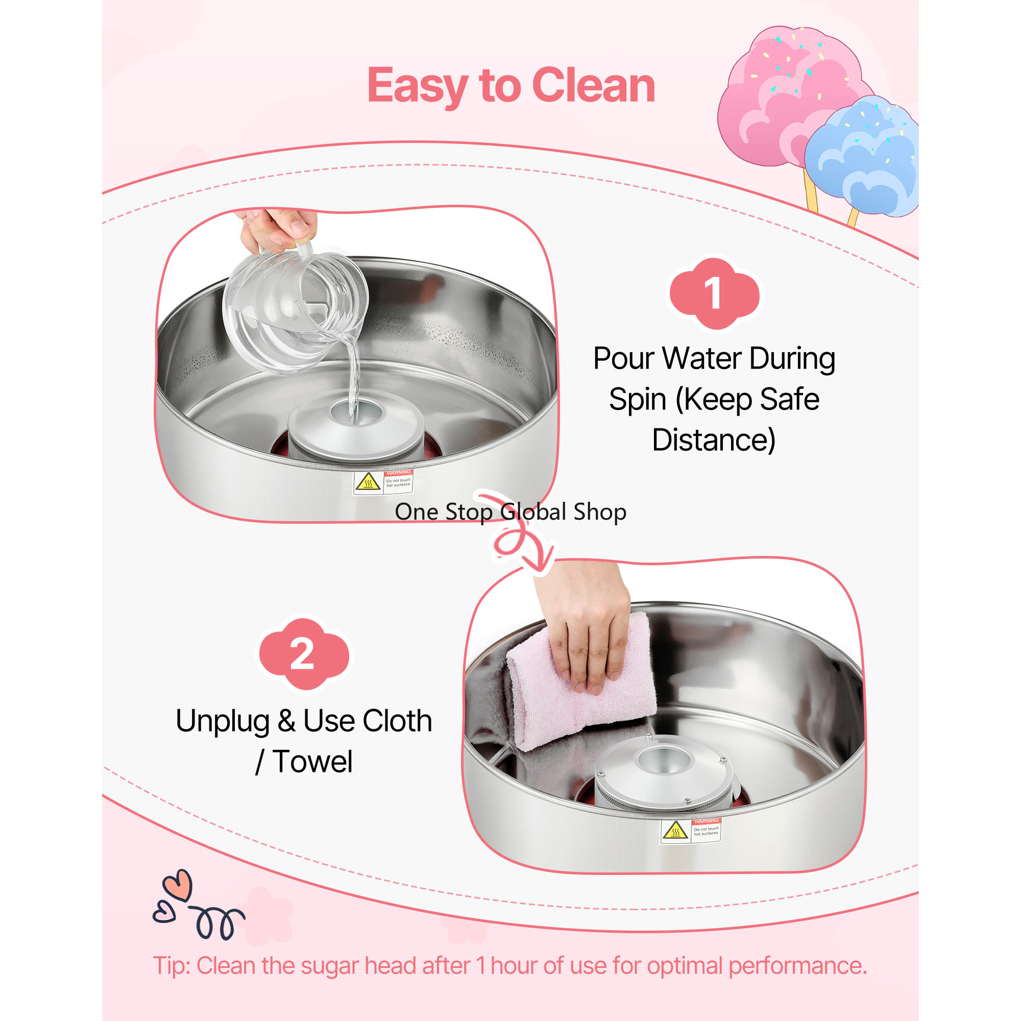 Suikergoedmachine, 1000W elekt - Candy Floss Machine recensie en prijs