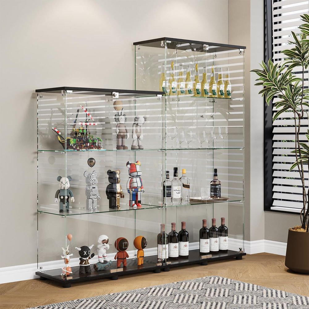Vitrinekast met dubbele deuren - Glass Cabinet Display recensie en prijs