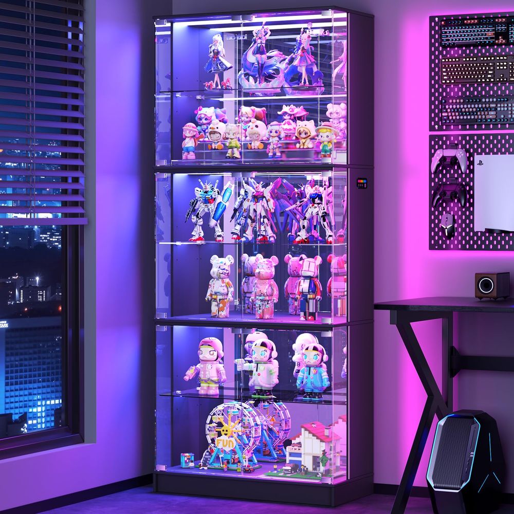 Vitrinekast met glazen deuren, - Glass Cabinet Display recensie en prijs
