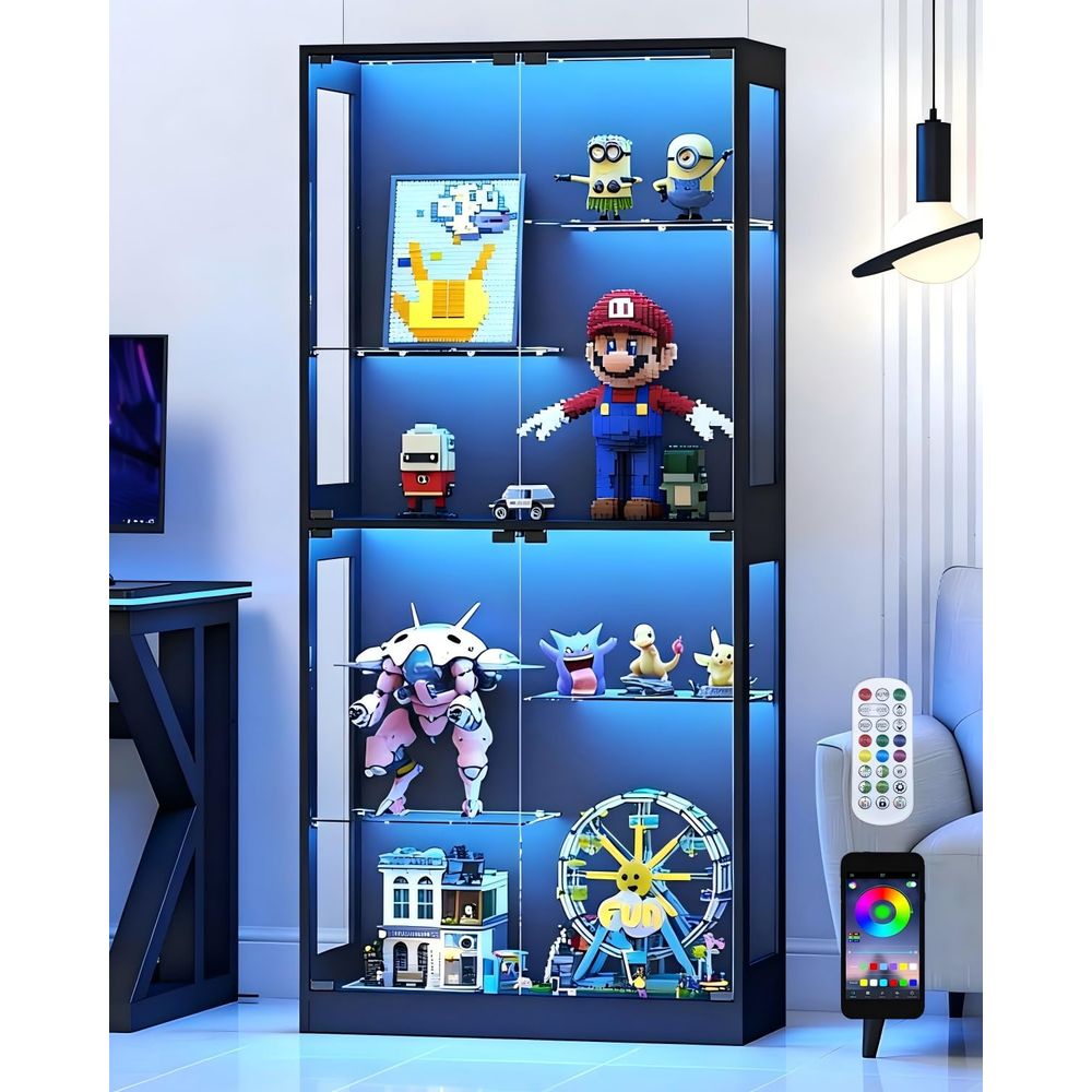 Vitrinekast met glazen deuren  - Glass Cabinet Display recensie en prijs